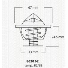 8620 6282 TRISCAN Термостат, охлаждающая жидкость