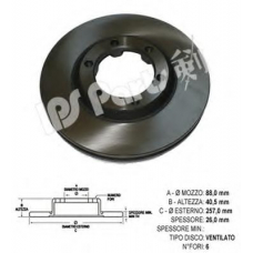 IBT-1986 IPS Parts Тормозной диск