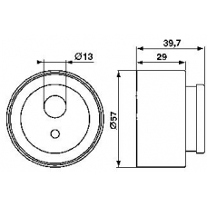 VKM 13202 SKF Натяжной ролик, ремень грм