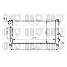 QER2384 QUINTON HAZELL Радиатор, охлаждение двигателя