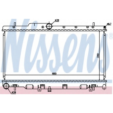 67733 NISSENS Радиатор, охлаждение двигателя