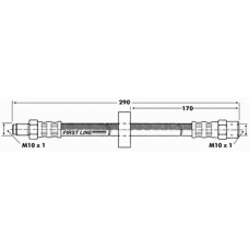 FBH6919 FIRST LINE Тормозной шланг