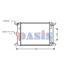 040300N AKS DASIS Радиатор, охлаждение двигателя