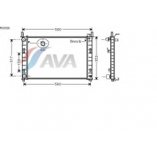 FD2326 AVA Радиатор, охлаждение двигателя