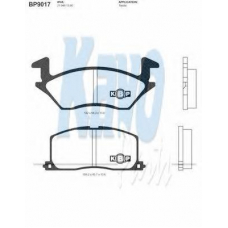 BP-9017 KAVO PARTS Комплект тормозных колодок, дисковый тормоз