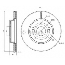 0 986 BB4 324 BOSCH Тормозной диск