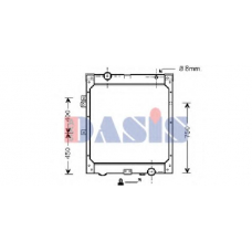 260004N AKS DASIS Радиатор, охлаждение двигателя