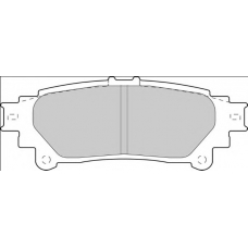 FD7537A NECTO Комплект тормозных колодок, дисковый тормоз