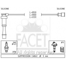 4.9845 FACET Комплект проводов зажигания