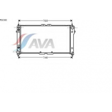 FD2182 AVA Радиатор, охлаждение двигателя