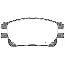 BPA1143.00 OPEN PARTS Комплект тормозных колодок, дисковый тормоз