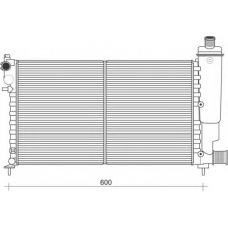 350213870000 MAGNETI MARELLI Радиатор, охлаждение двигателя