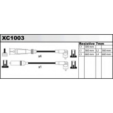 XC1003 QUINTON HAZELL Ккомплект проводов зажигания