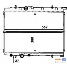 8MK 376 718-161 HELLA Радиатор, охлаждение двигателя