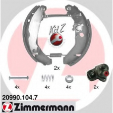 20990.104.7 ZIMMERMANN Комплект тормозных колодок