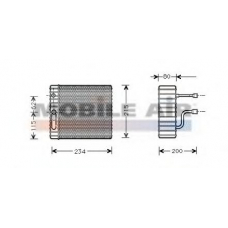 1800V089 VAN WEZEL Испаритель, кондиционер