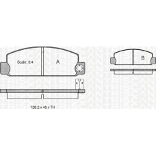 8110 50068 TRIDON Brake pads - front