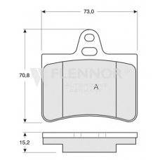 FB210858 FLENNOR Комплект тормозных колодок, дисковый тормоз