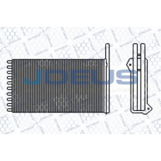212M04 JDEUS Теплообменник, отопление салона