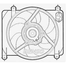 DER13007 DENSO Вентилятор, охлаждение двигателя