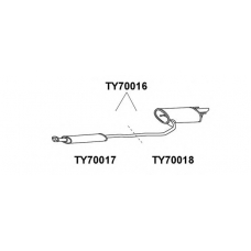 TY70017 VENEPORTE Предглушитель выхлопных газов