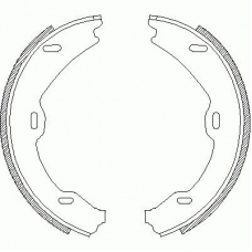 Z4706.01 WOKING Комплект тормозных колодок, стояночная тормозная с