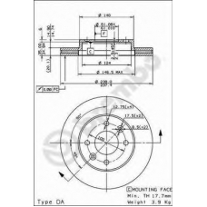 BS 7877 BRECO Тормозной диск