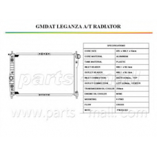 PXNDC-009 Parts mall Радиатор, охлаждение двигателя