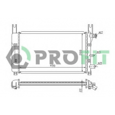 PR 2562A1 PROFIT Радиатор, охлаждение двигателя