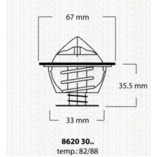 8620 3088 TRISCAN Термостат, охлаждающая жидкость