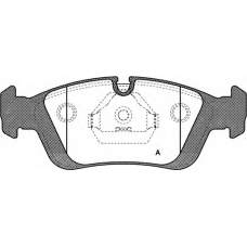 BPA0384.00 OPEN PARTS Комплект тормозных колодок, дисковый тормоз