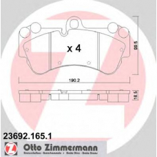 23692.165.1 ZIMMERMANN Комплект тормозных колодок, дисковый тормоз