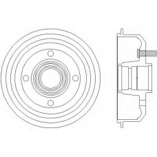 61007 PAGID Тормозной барабан
