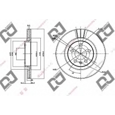 BD1170 DJ PARTS Тормозной диск