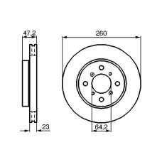 0 986 478 415 BOSCH Тормозной диск