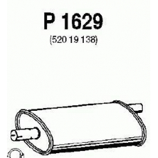 P1629 FENNO Средний глушитель выхлопных газов