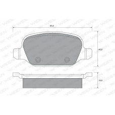151-1841 WEEN Комплект тормозных колодок, дисковый тормоз