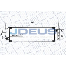 415M01 JDEUS масляный радиатор, двигательное масло
