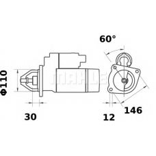MS 388 MAHLE Стартер