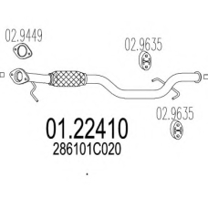 01.22410 MTS Труба выхлопного газа