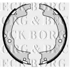 BBS6367 BORG & BECK Комплект тормозных колодок