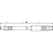 HOS3190 APEC Тормозной шланг