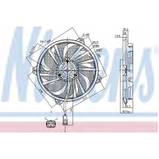 85789 NISSENS Вентилятор, охлаждение двигателя