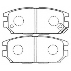 AKD-3272 ASVA Комплект тормозных колодок, дисковый тормоз