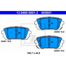 13.0460-5601.2 ATE Комплект тормозных колодок, дисковый тормоз