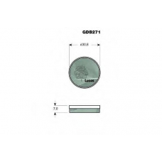 GDB271 TRW Комплект тормозных колодок, дисковый тормоз