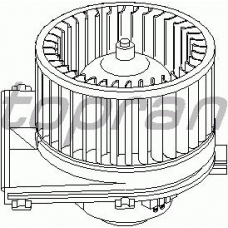 109 826 TOPRAN Электродвигатель, вентиляция салона