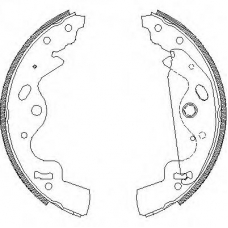 Z4181.00 WOKING Комплект тормозных колодок