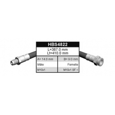 HBS4822 QUINTON HAZELL Тормозной шланг