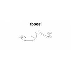 FD30521 VENEPORTE Глушитель выхлопных газов конечный